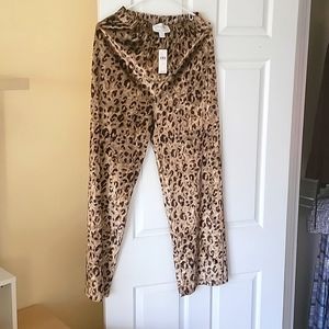 Cheetah Velvet pants from Anthropologie.